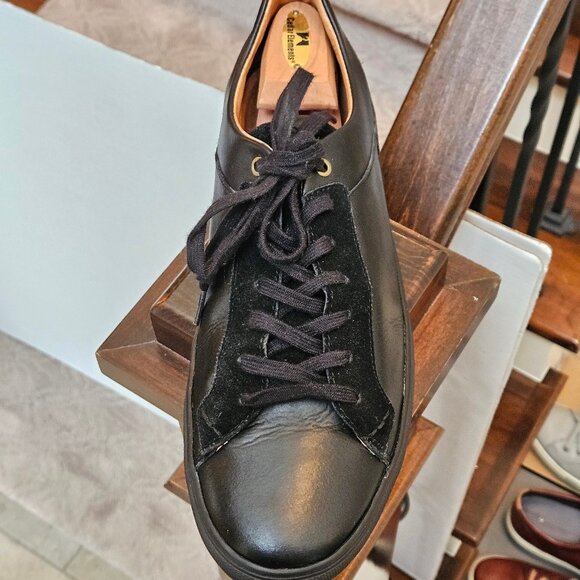 Shoe The Bear Men's Leather/Suede Sneakers, Black, Sz 12 - Picture 10 of 16